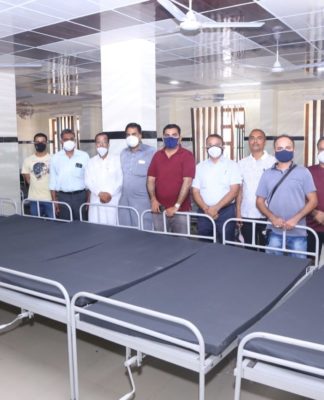 उपसभापति अनिल खींचड की प्रेरणा से अस्पताल को भेंट किए मेडिकल बैड