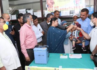 दो बूँद दवा की देश को बनायेंगी पोलियो मुक्त : जिले भर में पांच वर्ष तक के बच्चों को पिलाई पोलियों की दवा