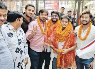 दिल्ली विश्वविद्यालय छात्रसंघ चुनाव: चूरू की महिमा शर्मा बनीं पीजीडीएवी कॉलेज की अध्यक्ष