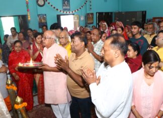राम मंदिर में भादोत्सव पर रात्रि जागरण आयोजित