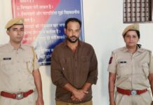 चूरू में फर्जी पासपोर्ट के खेल का खुलासा, हिस्ट्रीशीटर मुबारिक खां गिरफ्तार, फर्जी पासपोर्ट व दस्तावेज जब्त