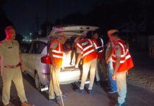 कोतवाली पुलिस ने कृषि उपज मंडी के पास की ए श्रेणी की हथियारबन्द नाकाबन्दी, वाहनों की ली सघन तलाशी