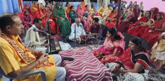 भायला हनुमान मंदिर में संगीतमय सुंदर पाठ का आयोजन