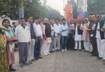 भाजपा नेता राजेश दहिया के नेतृत्व में भाजपा की बिहार जीत का मनाया जश्न