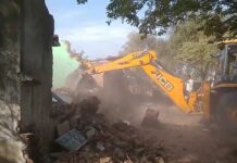 श्रीअमरपुरा में गैर मुमकिन जोहड़ से हटाए अतिक्रमण, डेढ़ दर्जन निर्माण ध्वस्त