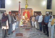 धर्म ध्वज की स्थापना और हनुमानजी की पूजा के साथ 40 दिवसीय फागोत्सव का हुआ आगाज