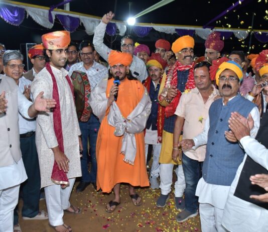 घंटेल के त्रिनेत्र योग धाम में बसंतोत्सव 2026 का आगाज, चंग की थाप पर गूंजे धमाल