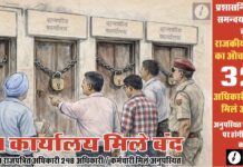 चूरू में राज्य स्तरीय निरीक्षण दल की बड़ी कार्रवाई, औचक जांच में 327 अधिकारी-कर्मचारी मिले नदारद