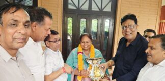 महिला मोर्चा की नवनियुक्त प्रदेश महामंत्री अरुणा सिहाग का अभिनंदन