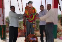 रंवा के शहीद रणजीत सिंह का मनाया शहादत दिवस, देश के लिए प्राणों की आहुति देने वाले शहीद हमारे लिए पुज्नीय