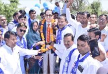 चंदेलनगर में डॉ. भीमराव अंबेडकर की प्रतिमा का अनावरण