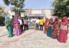 बसई में बाजार में जलभराव से आमजन परेशान