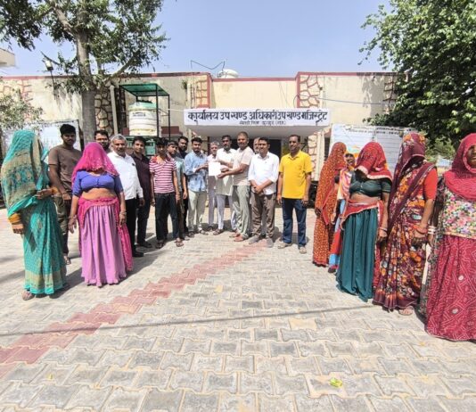 बसई में बाजार में जलभराव से आमजन परेशान