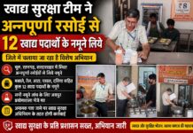 अन्नपूर्णा रसोईयों पर खाद्य सुरक्षा विभाग की सख्ती