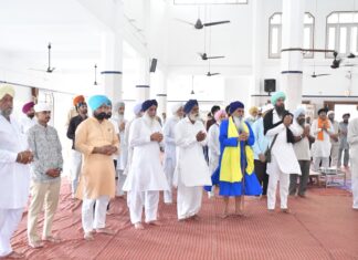 शहीदी जोड़ मेले को लेकर गुरुद्वारा साहिब में लड़ीवार अखंड पाठों की श्रृंखला जारी