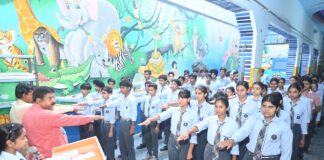 नशा मुक्त हनुमानगढ़ अभियान के तहत अमृत मॉडल स्कूल में विद्यार्थियों ने ली नशा मुक्ति की शपथ