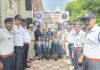 रयान पब्लिक स्कूल की छात्राओं ने ट्रैफिक पुलिसकर्मियों को राखी बांधकर मनाया रक्षाबंधन
