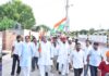 तिरंगों से सजा वार्ड नंबर 9, कांग्रेस ने निकाली देशभक्ति से ओतप्रोत यात्रा