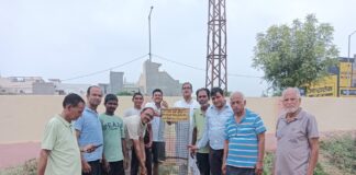 हरियालो महाअभियान के तहत मानव उत्थान सेवा समिति ने लगाए 35 पौधे