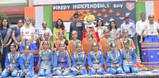 एस.एस. मोदी विद्या विहार में देशभक्ति के रंग में रंगा स्वतंत्रता दिवस समारोह