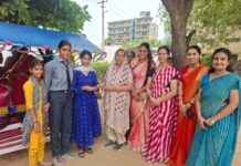 न्यू राजस्थान में सजी मेहंदी की रंगोली, छात्राओं ने झूले झूलकर मनाई हरियाली तीज