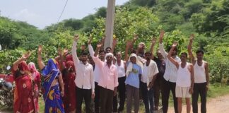 छह माह से अंधेरे में ज्योतिभा नगर की गुनेड़ की ढाणी, स्ट्रीट लाइट लगाने के बाद भी नहीं मिला कनेक्शन