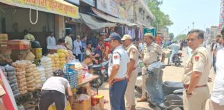 अतिक्रमण पर यातायात पुलिस की सख्ती, 27 वाहनों के चालान