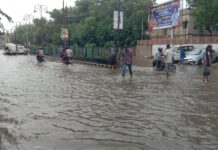 चूरू में 18.1 एमएम बारिश, निकासी के अभाव में निचले इलाकों में भरा पानी, आमजन को गर्मी से मिली राहत