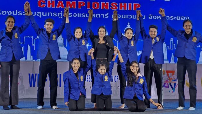 थाईलैंड में योगासन एशियन चैंपियनशिप में राजस्थान के पदक विजेता खिलाड़ी