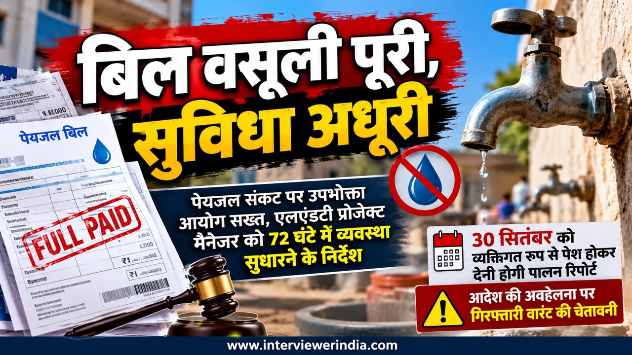 झुंझुनूं में पेयजल संकट पर जिला उपभोक्ता आयोग की सुनवाई और एलएंडटी को व्यवस्था सुधारने के निर्देश