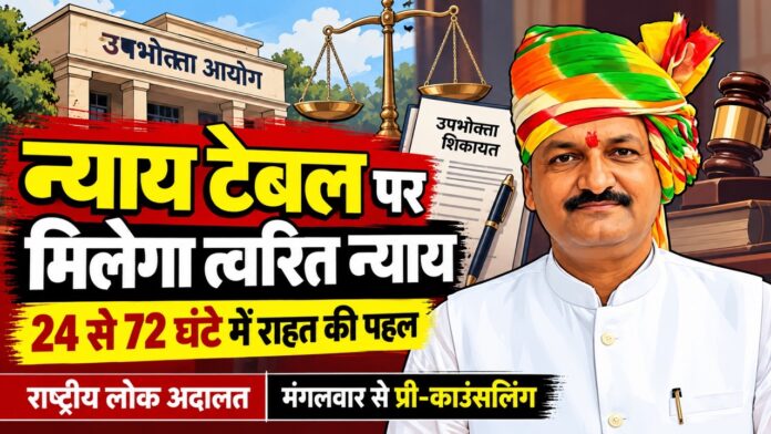 7 Large झुंझुनूं जिला उपभोक्ता आयोग में राष्ट्रीय लोक अदालत के तहत ‘न्याय टेबल’ और प्री-काउंसलिंग की पहल