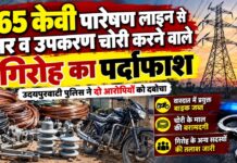 765 केवी पारेषण लाइन से तार व उपकरण चोरी करने वाले गिरोह का पर्दाफाश चिड़ावा बस स्टैंड रोडवेज परिचालक मारपीट मामले में गिरफ्तार आरोपी
