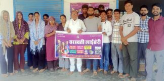 सातड़ा में युवा संवाद, आदूराम न्यौल ने जाति-धर्म विवादों से दूर रहने की अपील की सातड़ा में युवा संवाद कार्यक्रम को संबोधित करते आदूराम न्यौल