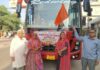 बाली क्षेत्र से 54 महिला किसान कार्यकर्ता दिल्ली रवाना, अखिल भारतीय सम्मेलन में लेंगी भाग बाली से अखिल भारतीय महिला किसान कार्यकर्ता सम्मेलन में भाग लेने दिल्ली रवाना हुईं 54 महिला कार्यकर्ता