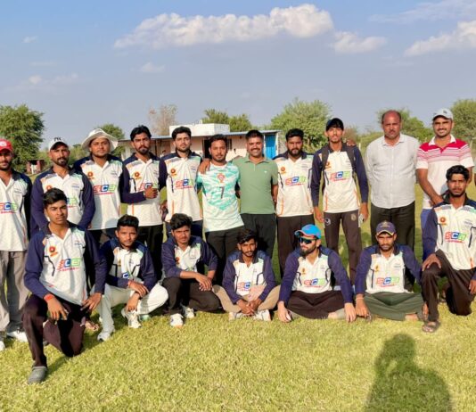 चूरू में 23वीं अंतर महाविद्यालय जिला स्तरीय क्रिकेट प्रतियोगिता में विजेता सुभाष चंद्र बोस कॉलेज साहवा और उपविजेता लोहिया कॉलेज चूरू की टीमें
